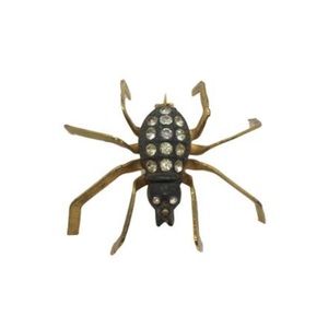 Vintage 1930s 40s Rhinestone Spider Pin